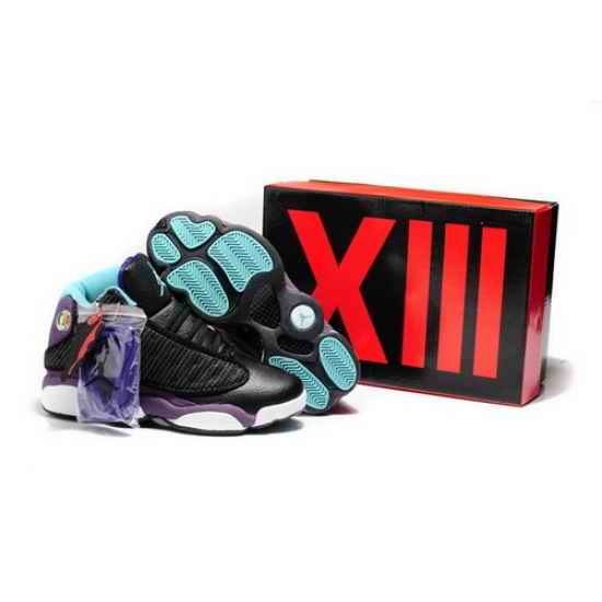 Air Jordan 13 Grade AAA Shoes 2013 Womens New Color Black Purple Sale